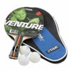 Stiga 1779-01, Набор для настольного тенниса Вентура (Venture): ракетка + 3 мяча + чехол